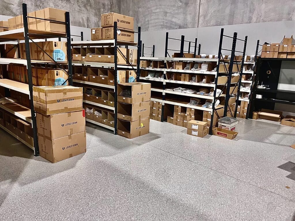 Pick and pack floor epoxy flooring project