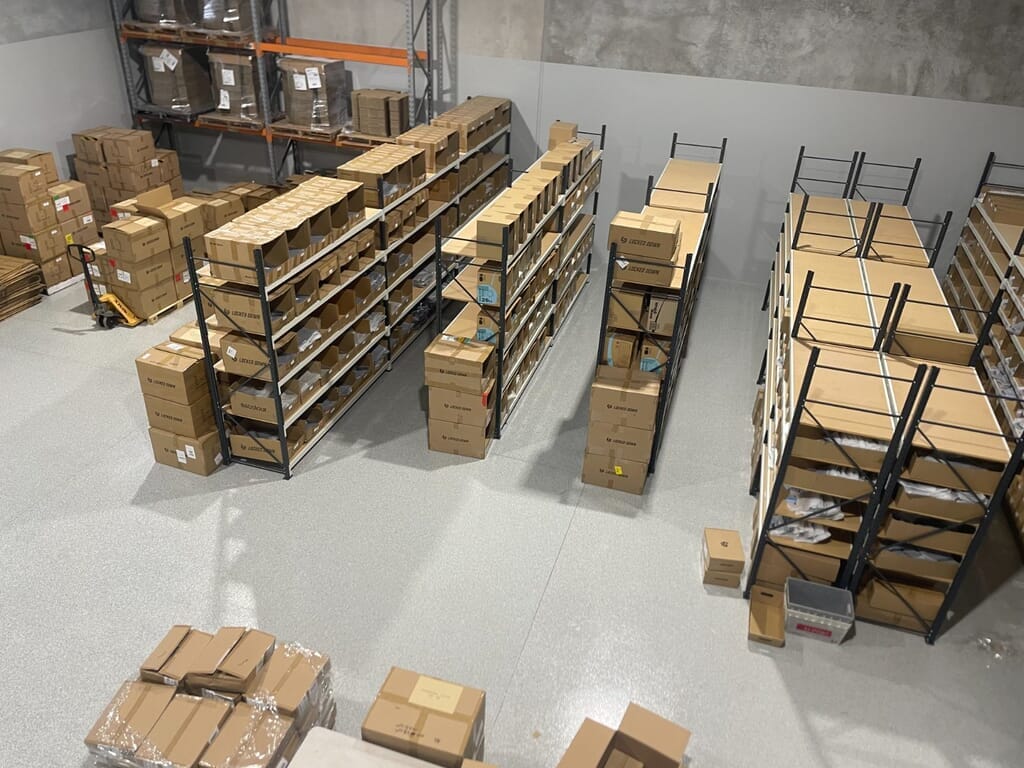 Fulfilment warehouse epoxy flooring project